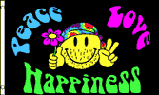 Peace Love Happiness flag