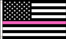 Pink line USA flag