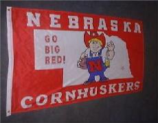 Nebraska Cornhuskers Herbie Flag 3' X 5'