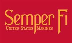 Semper Fi Marines flag