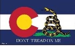 Don't Tread on Me Colorado State  Flag