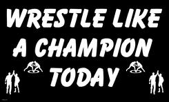 Wrestle Like A Champion Today flag