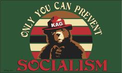 Smokey Bear Only You Can Prevent Socialism flag