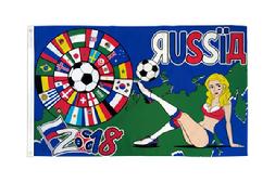 2018 world cup lady flag