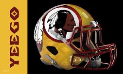 Yeego black Redskins flag