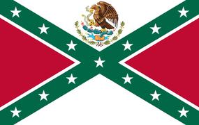Rebel Mexican flag