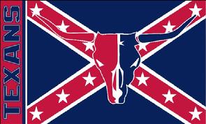 Rebel Texans flag
