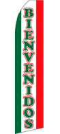 BIENVENDOS GRN/RED SWOOPER FLAG