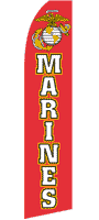 MILITARY MARINES SWOOPER FLAG