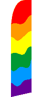 RAINBOW SWOOPER FLAG