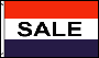 SALE FLAG 3X5 FEET RED, WHITE AND BLUE